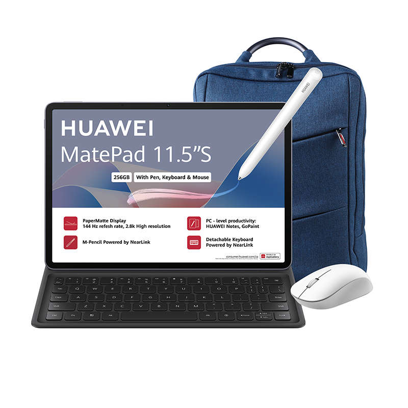Huawei MatePad 11.5" S Wi-Fi 256GB with Keyboard & M-Pencil & Mouse - Grey