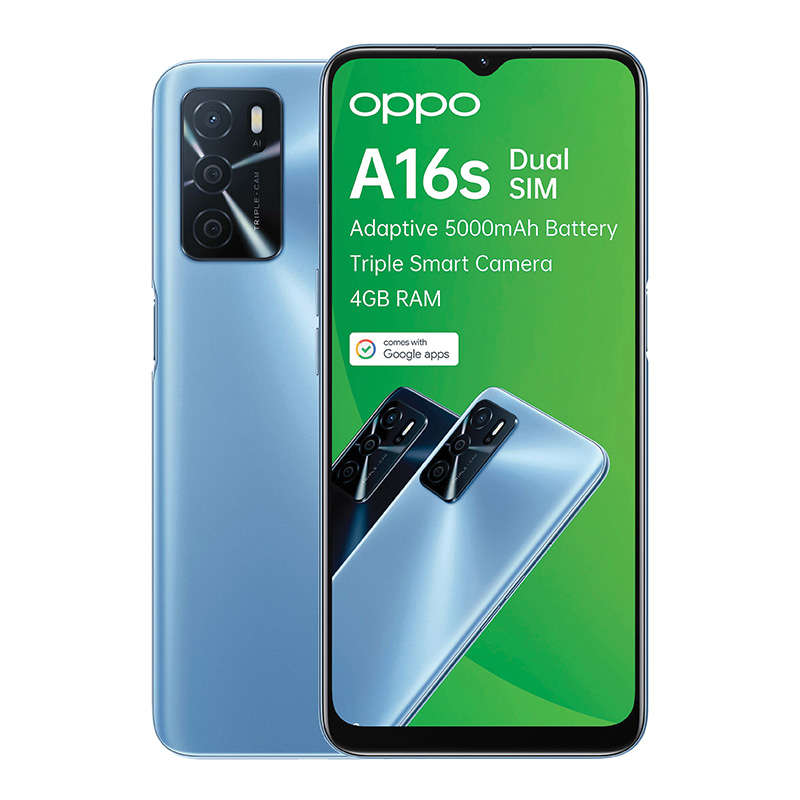 Oppo A16s Dual Sim 64GB - Pearl Blue