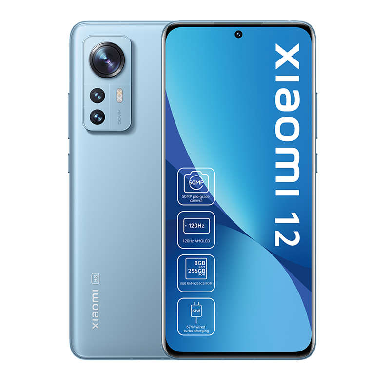 Unboxed Xiaomi 12 Dual Sim 256GB - Blue