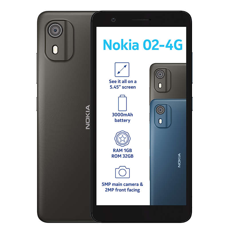 Nokia 02 4G Dual Sim 32GB Vodacom Network Locked - Grey