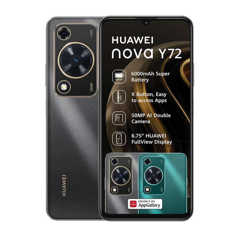 Huawei Nova Y72 4G Dual Sim 128GB - Black