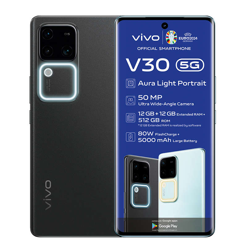 Vivo V30 5G Dual Sim 512GB - Black