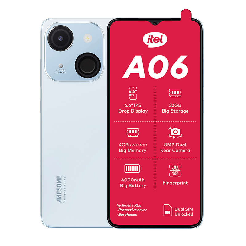 Itel A06 3G Dual Sim 32GB - Blue