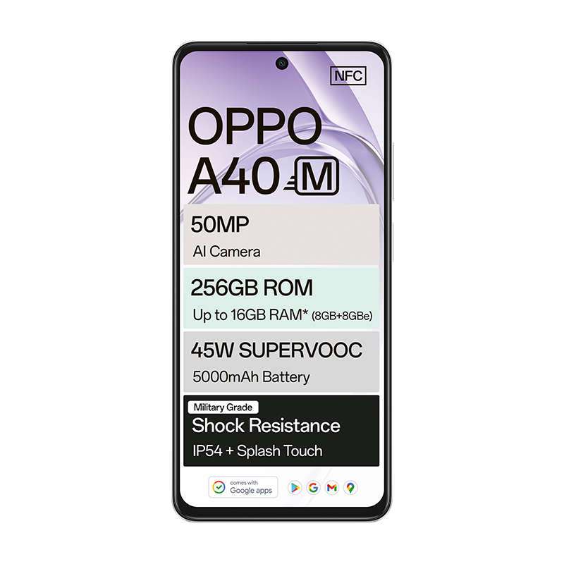 Oppo A40M 4G Dual Sim 256GB - White