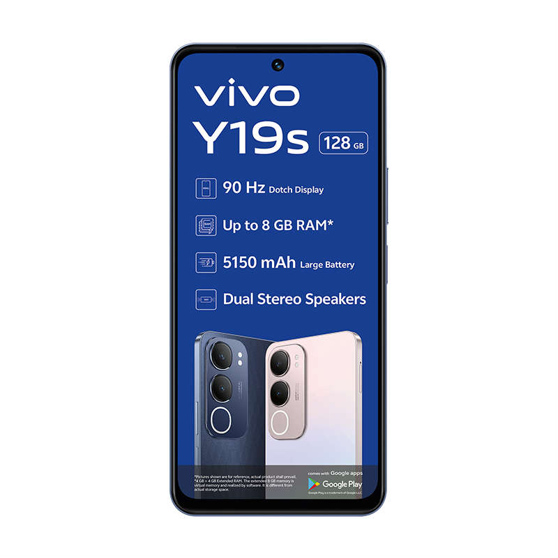 Vivo Y19s 4G Dual Sim 128GB - Black