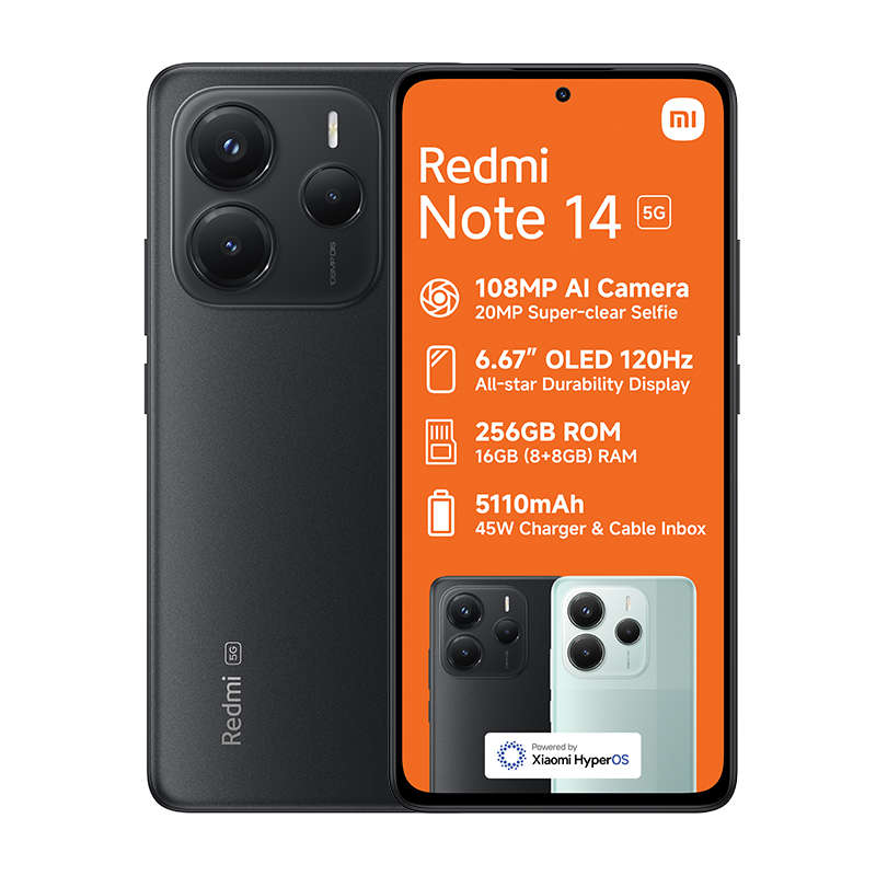 Xiaomi Redmi Note 14 5G Dual Sim 256GB - Black