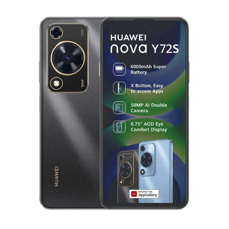 Huawei Nova Y72s 4G Dual Sim 128GB - Black