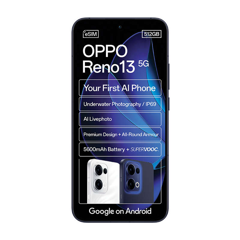 Oppo Reno 13 5G Dual Sim 512GB - Blue
