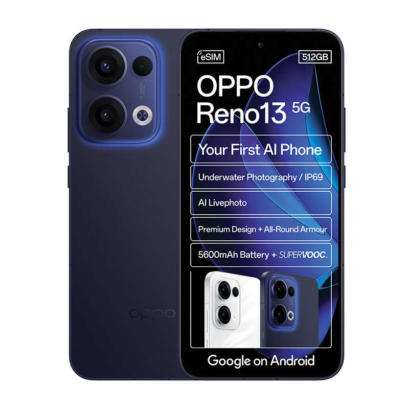 Oppo Reno 13 5G Dual Sim 512GB - Blue