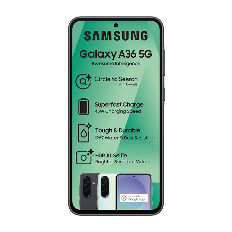 Samsung Galaxy A36 5G Dual Sim 128GB - Black