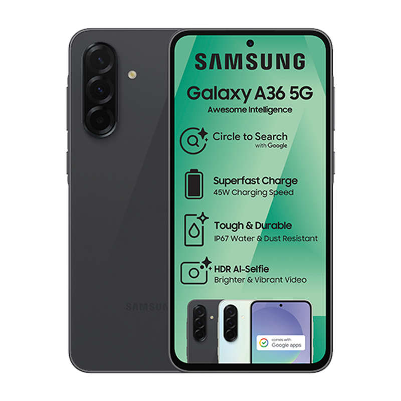 Samsung Galaxy A36 5G Dual Sim 128GB - Black