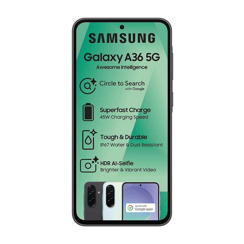 Samsung Galaxy A36 5G Dual Sim 256GB - Black