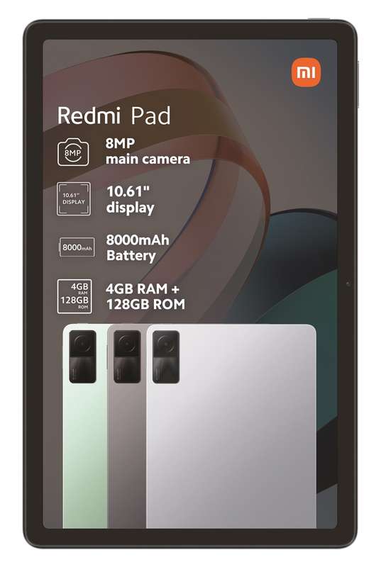 Xiaomi Redmi Pad 128GB Wi-Fi - Moonlight Silver