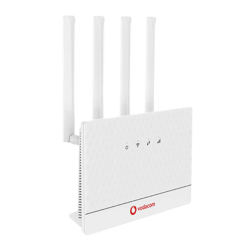 Vodacom S90 4G LTE CAT 6 Router + Backup Battery - White