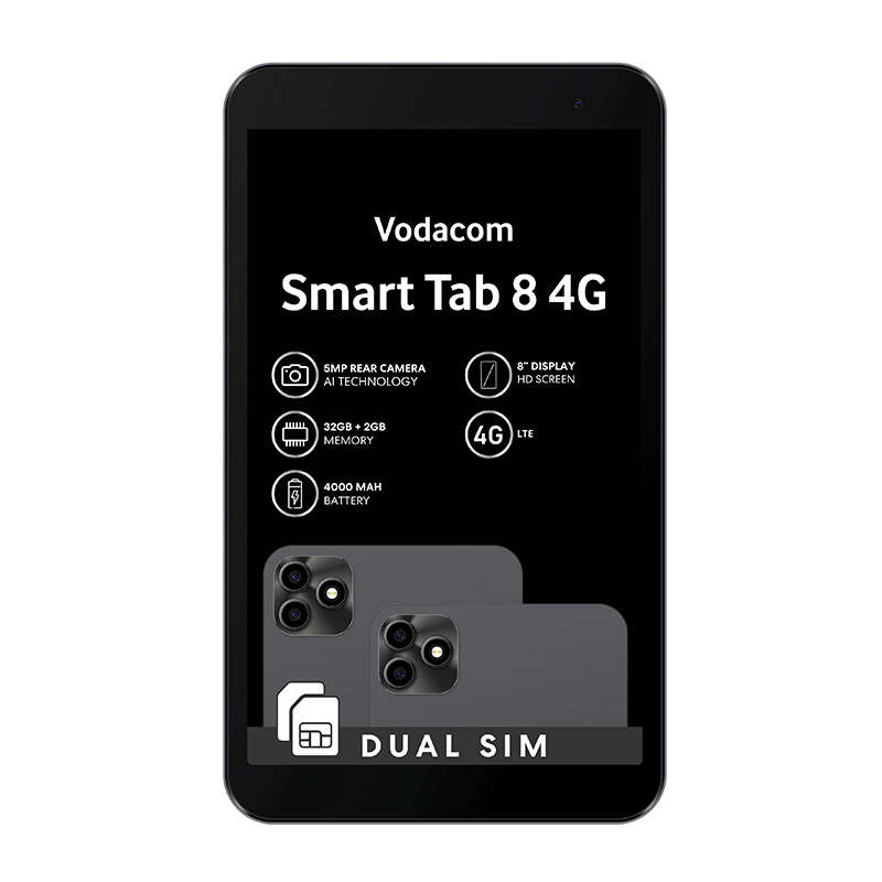 Vodacom Smart Tab 8 4G 32GB - Black