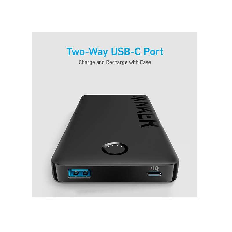 Anker 323 10 000mAh Power Bank 12W - Black