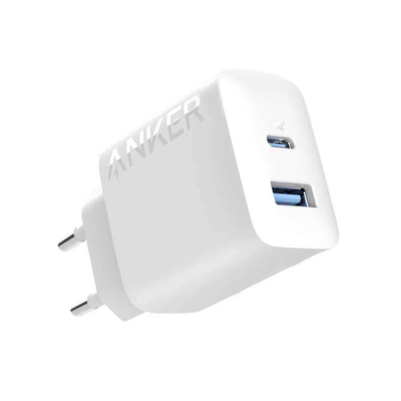 Anker 20W USB A & Type C Wall Charger - White