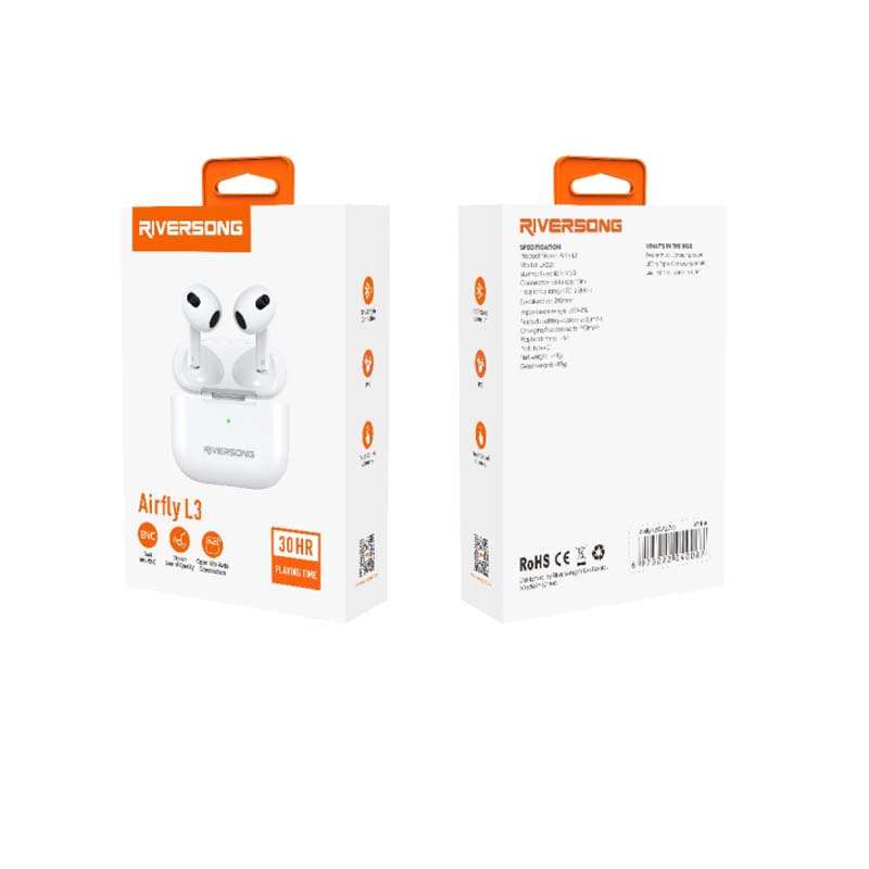 Riversong Airfly L3 True Wireless Stereo Earbuds - White