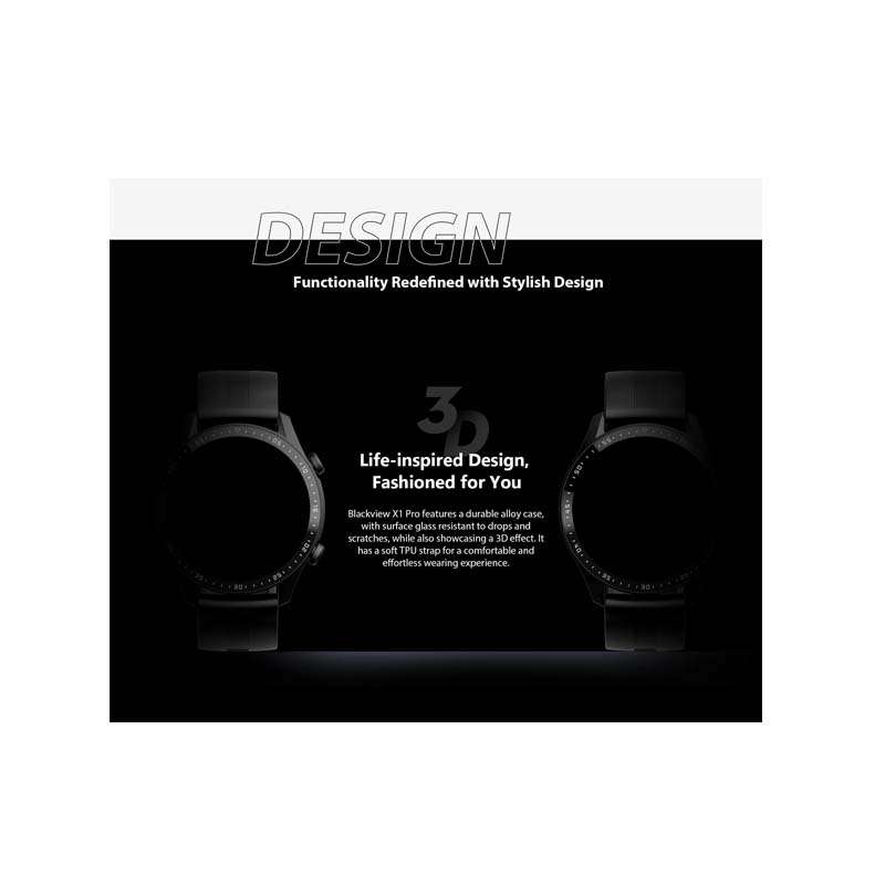 Blackview X1 Pro Smart Watch - Black