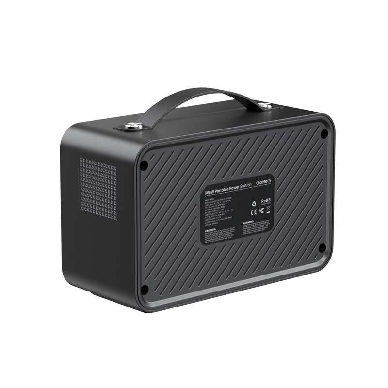 Choetech 300W/230Wh Portable Power Station - Black / Silver