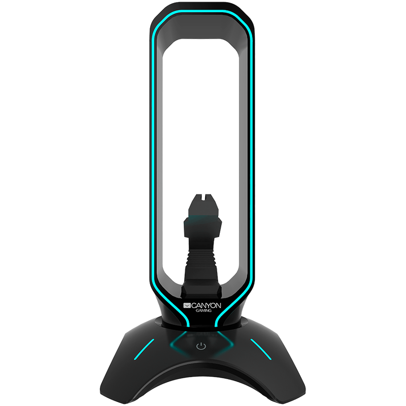 Canyon 3 in 1 Gaming Headset Stand - Black
