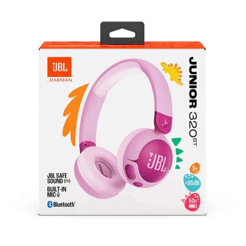 JBL Junior 320BT Wireless On-Ear Kids Headphones - Purple