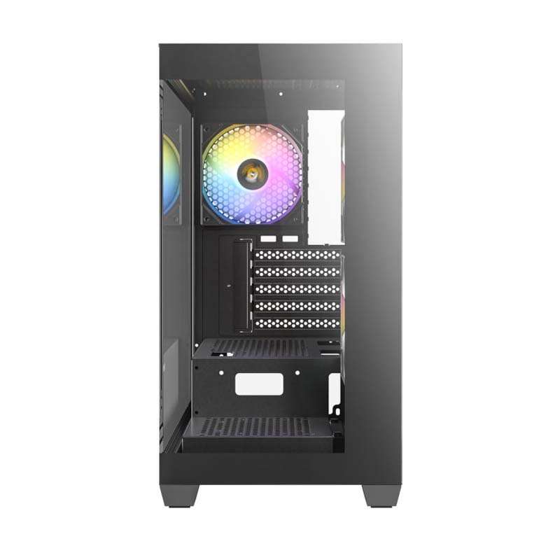 Antec CX300M Micro-ATX ITX ARGB Mini-Tower Gaming Chassis - Black