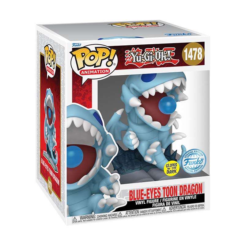Funko Pop! Animation: Yu-Gi-Oh - Blue-Eyes Toon Dragon (Glows in the Dark) (Special Edition)