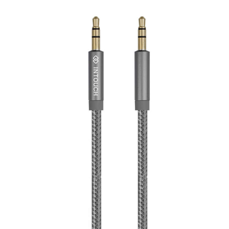 Intouch Micro USB Braided Cable & 3.5Mm Audio Cable - Silver