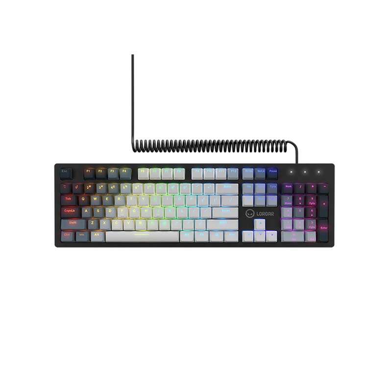 Lorgar Azar 514 Wired RGB Mechanical Gaming Keyboard - White