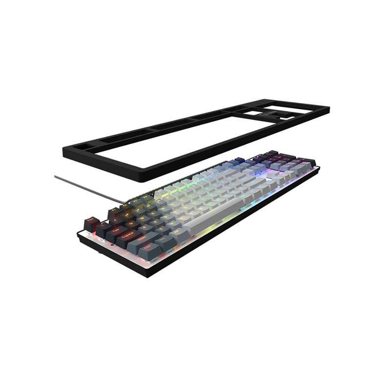 Lorgar Azar 514 Wired RGB Mechanical Gaming Keyboard - White