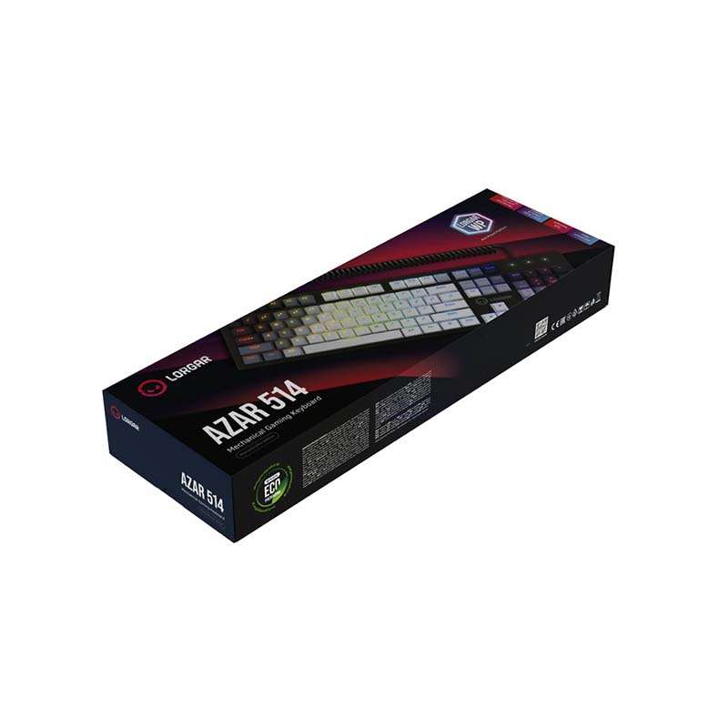 Lorgar Azar 514 Wired RGB Mechanical Gaming Keyboard - White