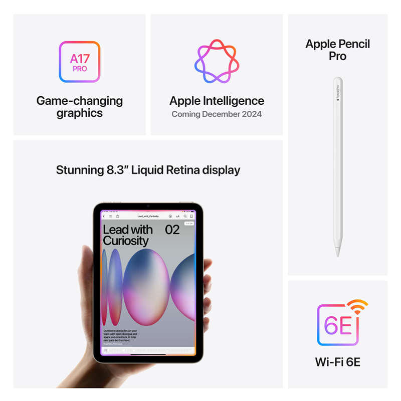 Apple iPad Mini A17 Pro Wi-Fi 256GB - Space Grey