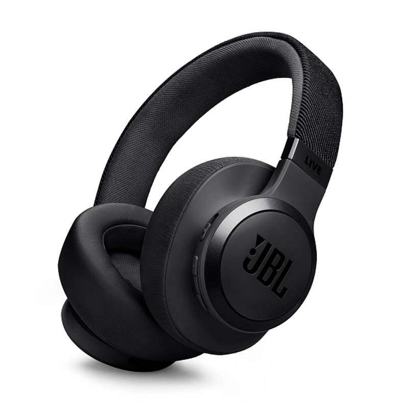 JBL Live 770NC Wireless Over-Ear Noise Cancelling Headphones - Black