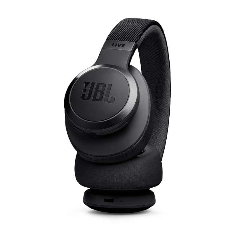 JBL Live 770NC Wireless Over-Ear Noise Cancelling Headphones - Black