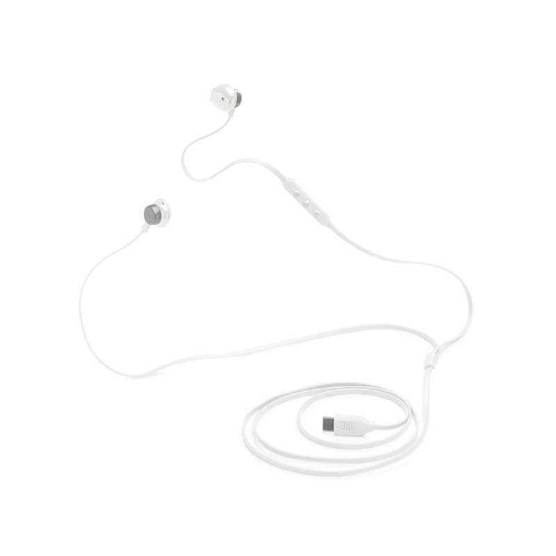 JBL Tune 305C USB-C Wired Hi-Res Earbuds - White