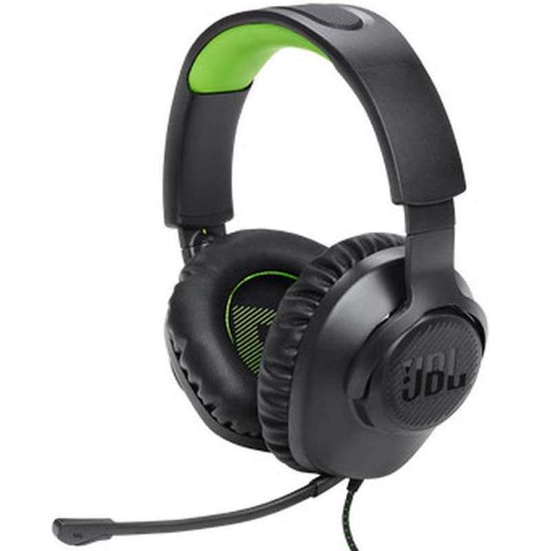 JBL Quantum 100X Console Wired Over-Ear Gaming Headphones - Black / Green
