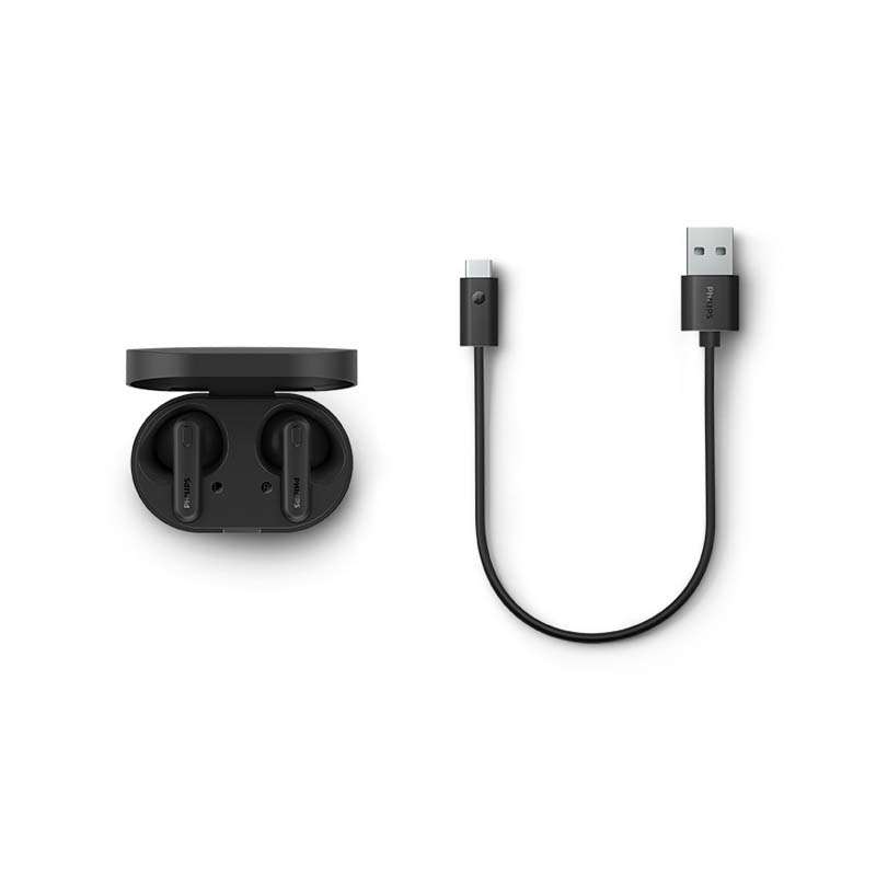 Phillips TAT1138 Pod Style True Wireless In-Ear Earphones - Black