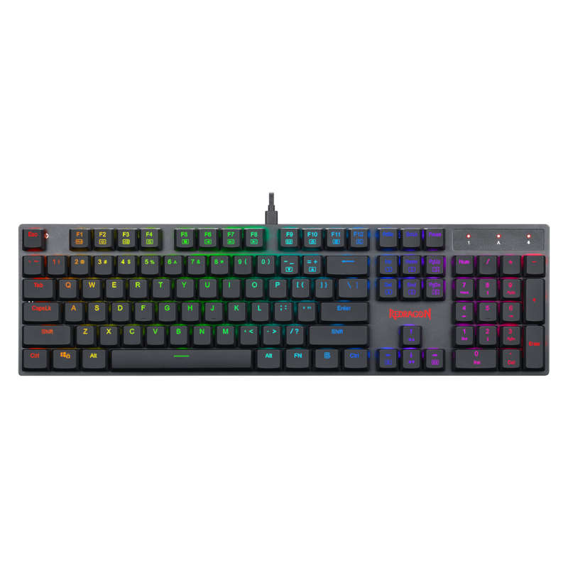 Redragon Apas Super Slim Gaming Keyboard - Black