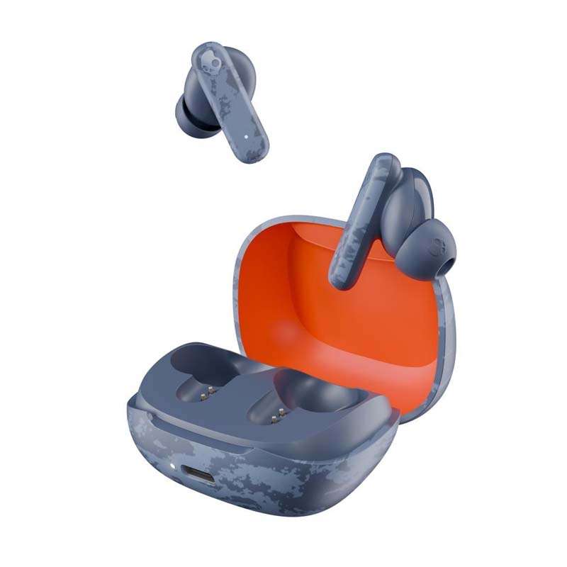 Skullcandy Smokin Buds True Wireless In-Ear Earbuds - Washed Denim
