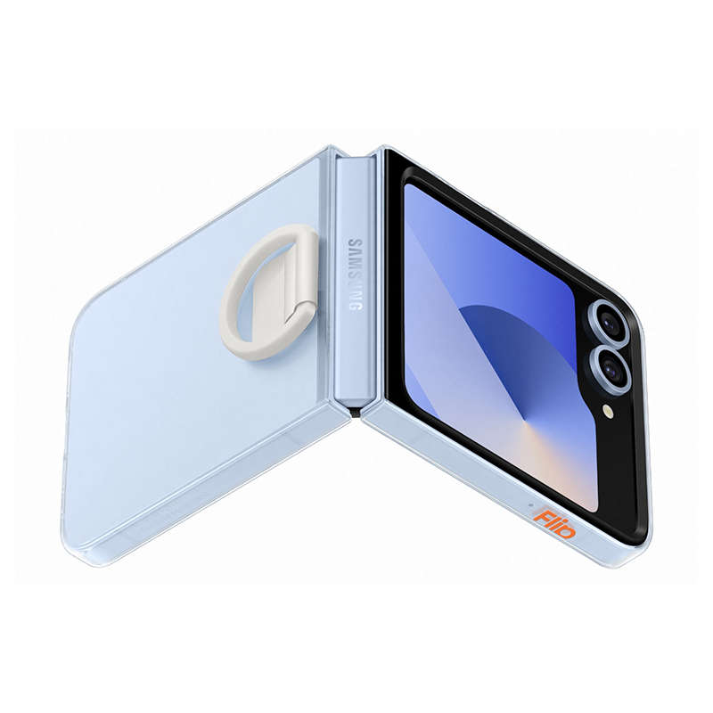 Samsung Galaxy Z Flip6 Clear Case with Ring - Clear