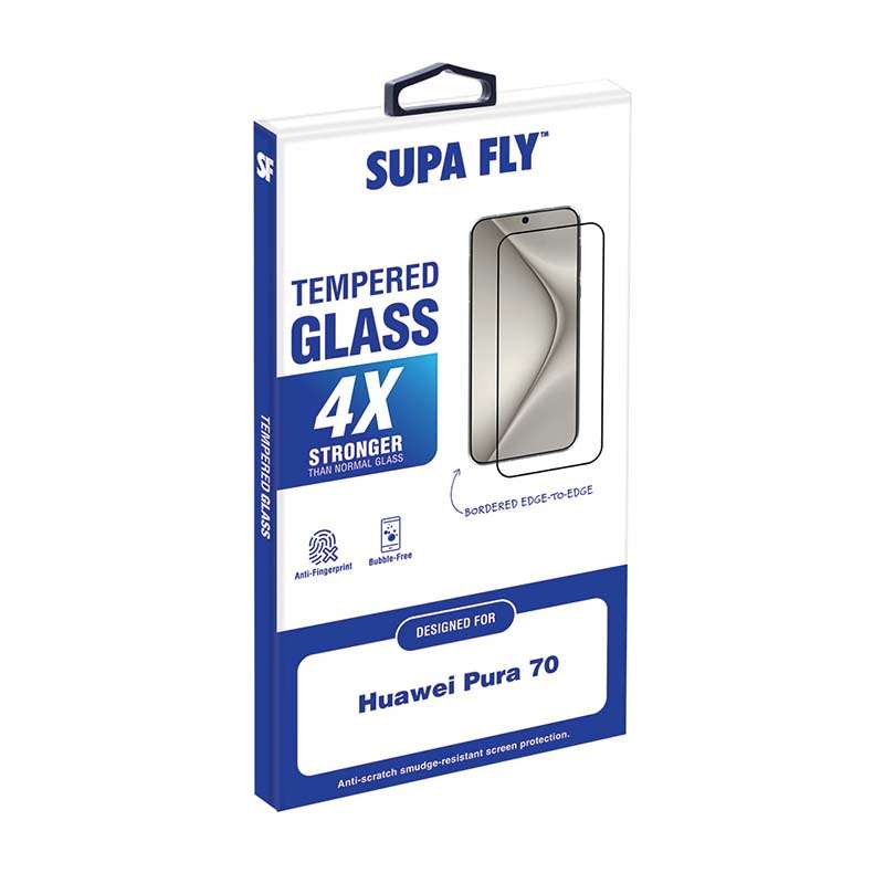 Supa Fly Huawei Pura 70 Tempered Glass Screen Protector with Applicator