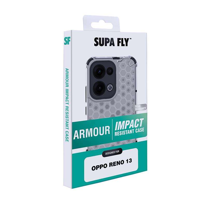 Supa Fly Armour Case for Oppo Reno 13 - Clear