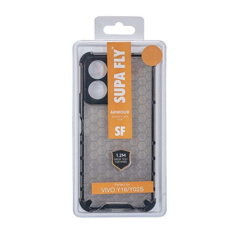 Supa Fly Armour Case for Vivo Y16 / Y02S - Clear