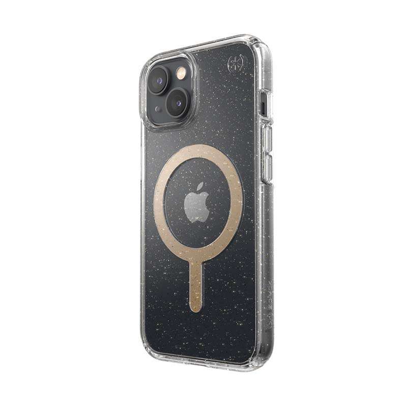 Speck Apple iPhone 14 Prestigio Perfect Clear Gliter Magsafe Case - Clear/ Gold