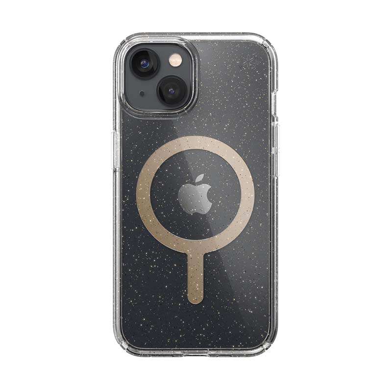 Speck Apple iPhone 14 Prestigio Perfect Clear Gliter Magsafe Case - Clear/ Gold