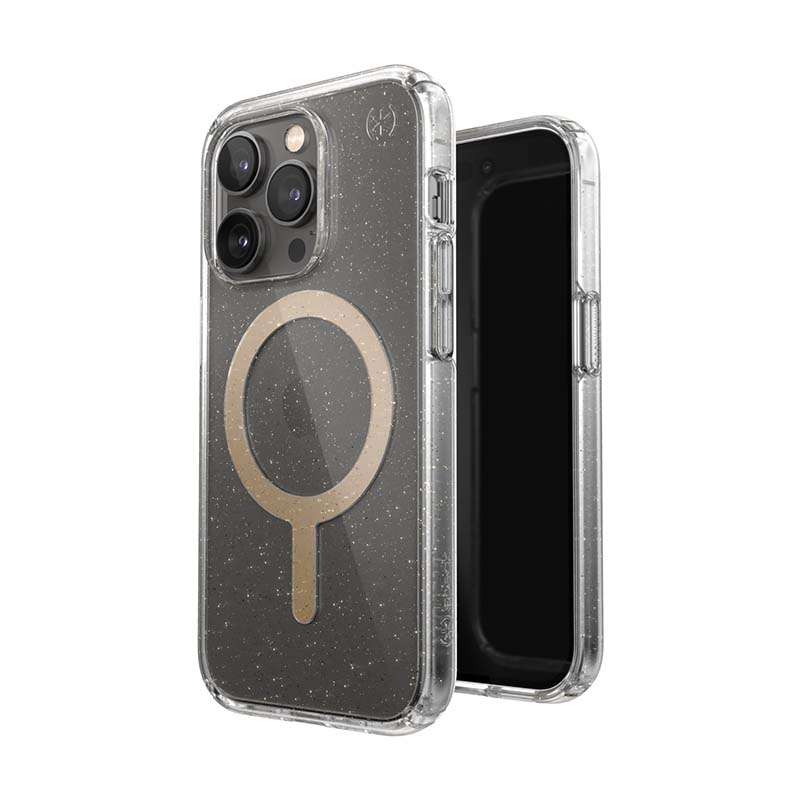 Speck Apple iPhone 14 Pro Prestigio Perfect Clear Gliter Magsafe Case - Clear/ Gold