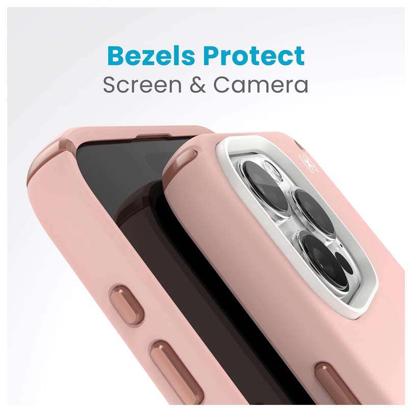 Speck Presidio2 Pro iPhone 15 Pro Max Case - Pink / White