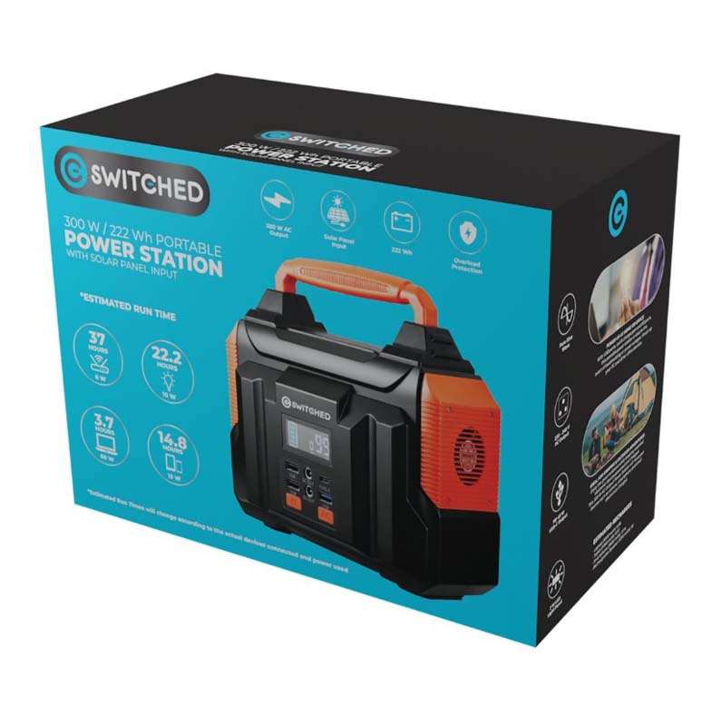 Switched 300W 222WH Portable Power Station