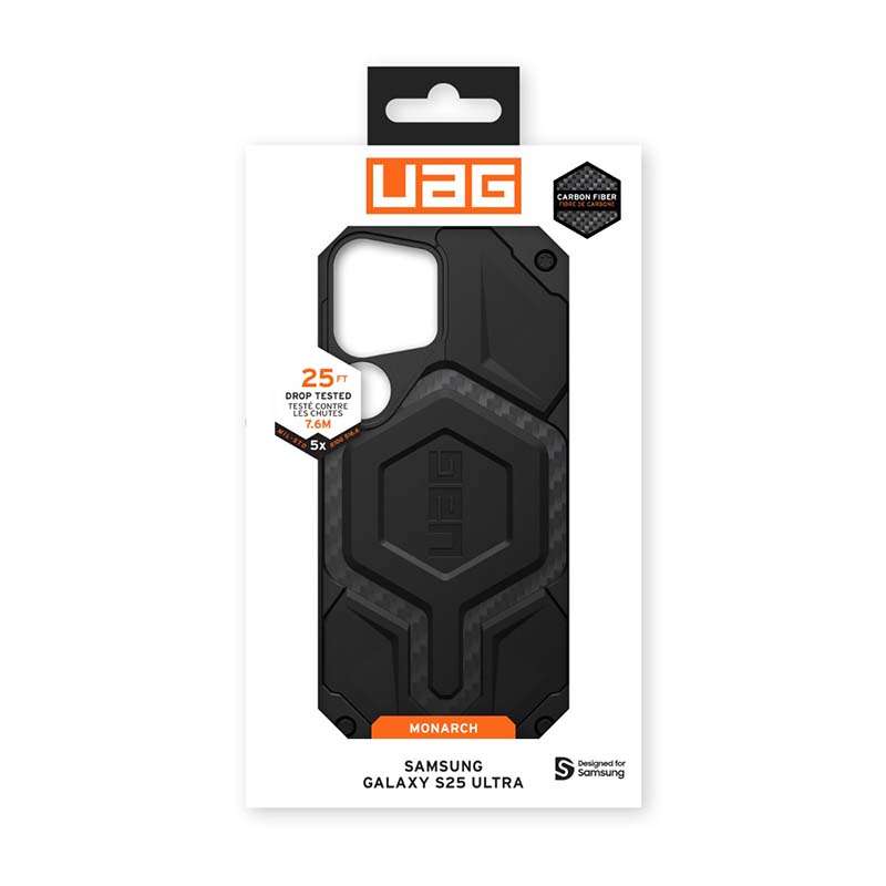 UAG Samsung Galaxy S25 Ultra Monarch Case - Carbon Fiber